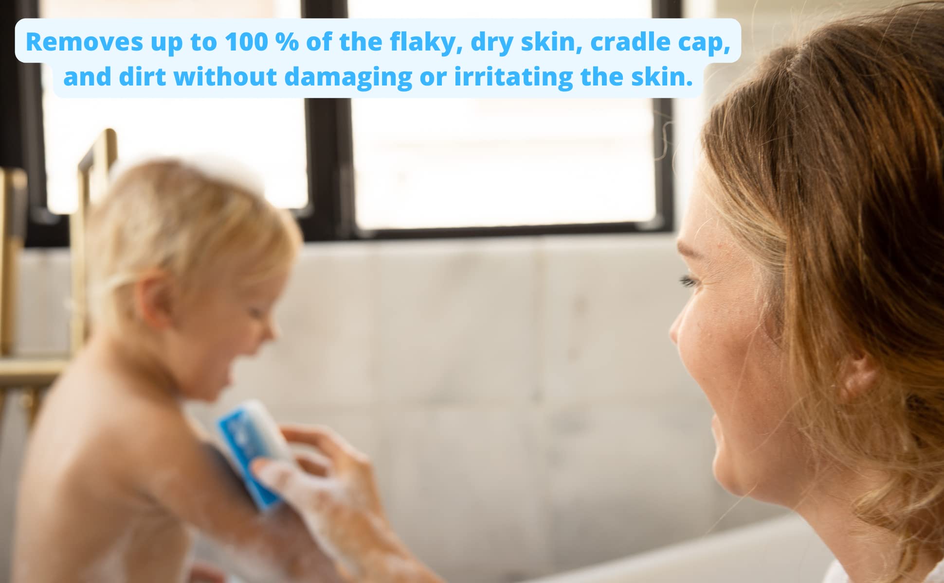 Cradle Cap Brush for Babies - Cradle Cap Treatment | Baby Sponge for Bathing | Baby Brush and Comb Set Newborn | Baby Comb & Scalp Scrubber (Set of 6)