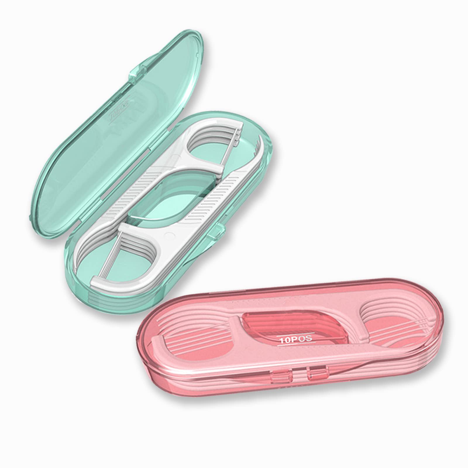 Setaria Viridis Flosser Spender Zahnseideetui Reise-Zahnseide Professionelle Zahnstocher Sticks mit Reiseetui Superfeine Zahnseide-Sticks Zahnseide-Picks zur Zahnreinigung
