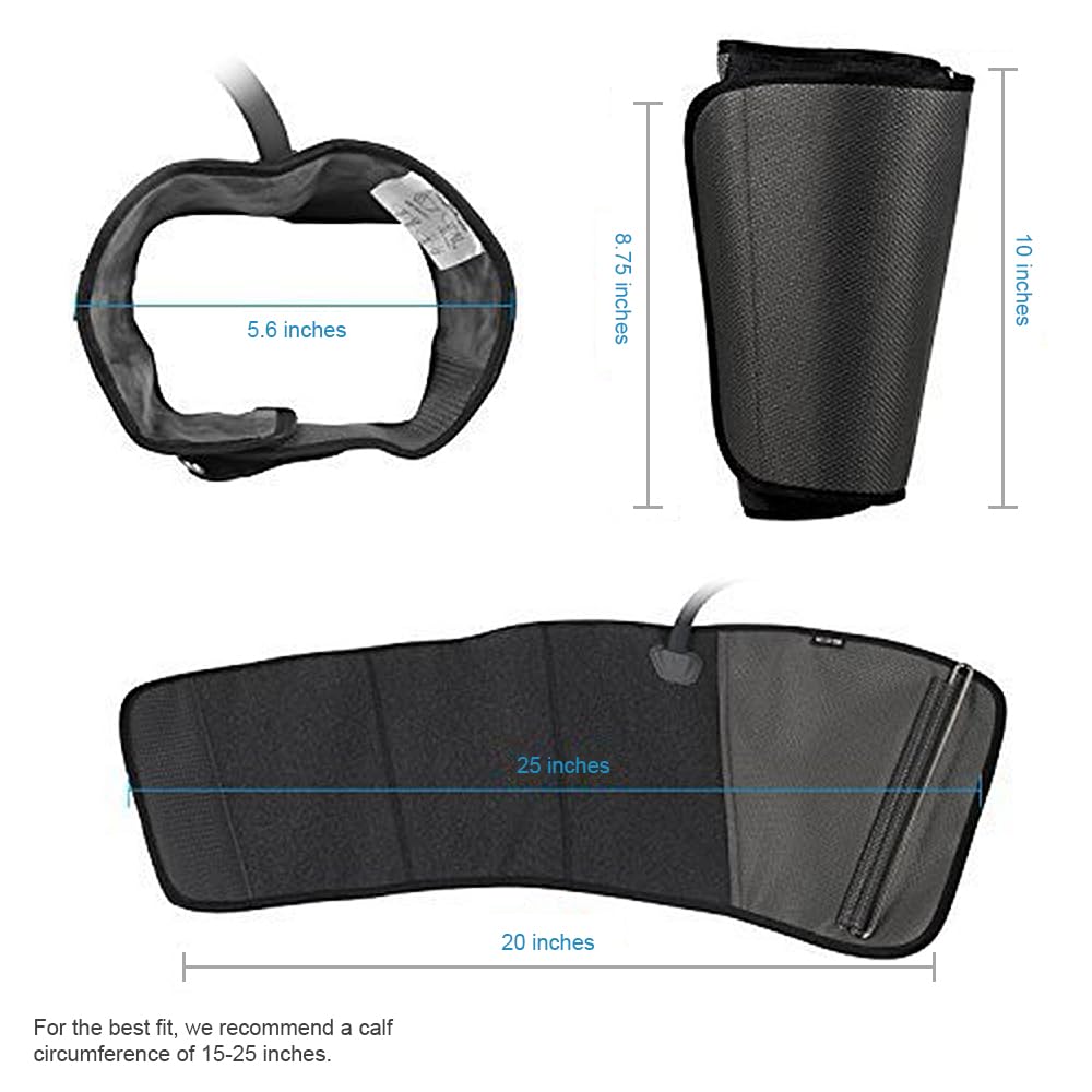 CINCOM Leg Massager for Circulation and Pain Relief, Air Compression Calf Massager with 2 Modes 3 Intensities Helpful for RLS Edema and Muscles Relaxation Gifts