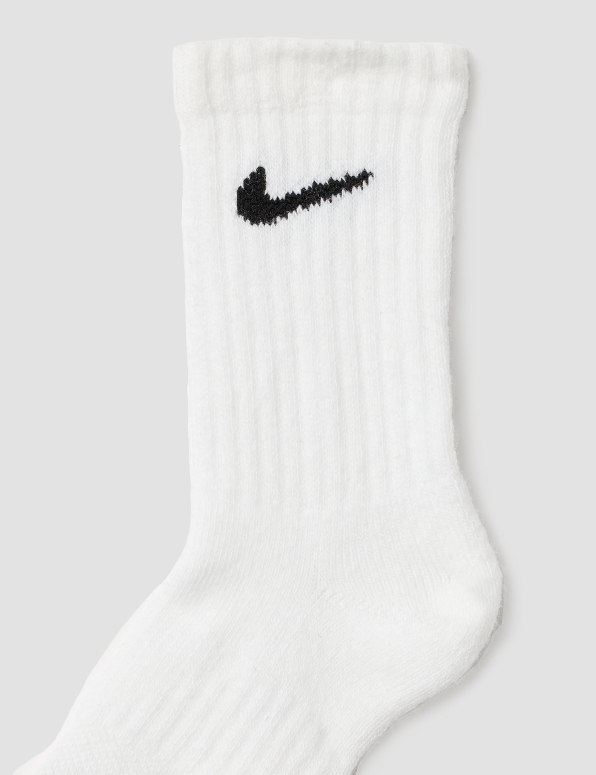 Nike Dri-Fit Performance Basic Crew (Toddler/Little Kid) White 5-7 (10 Toddler-3 Little Kid)