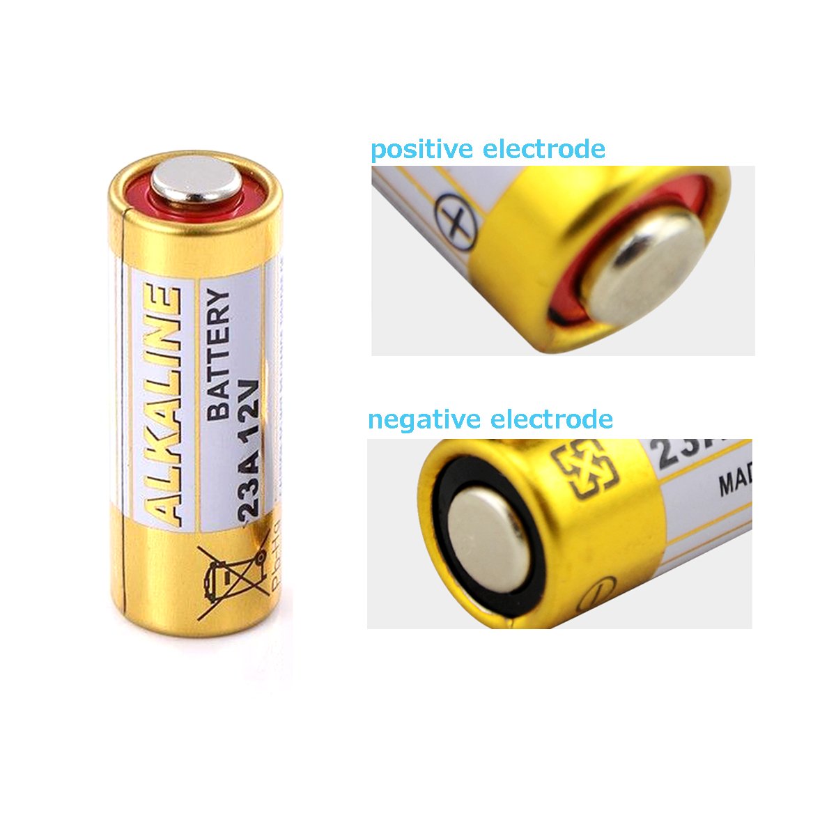 LiCB A23 12V Alkaline 23A Batteries (10-Pack)