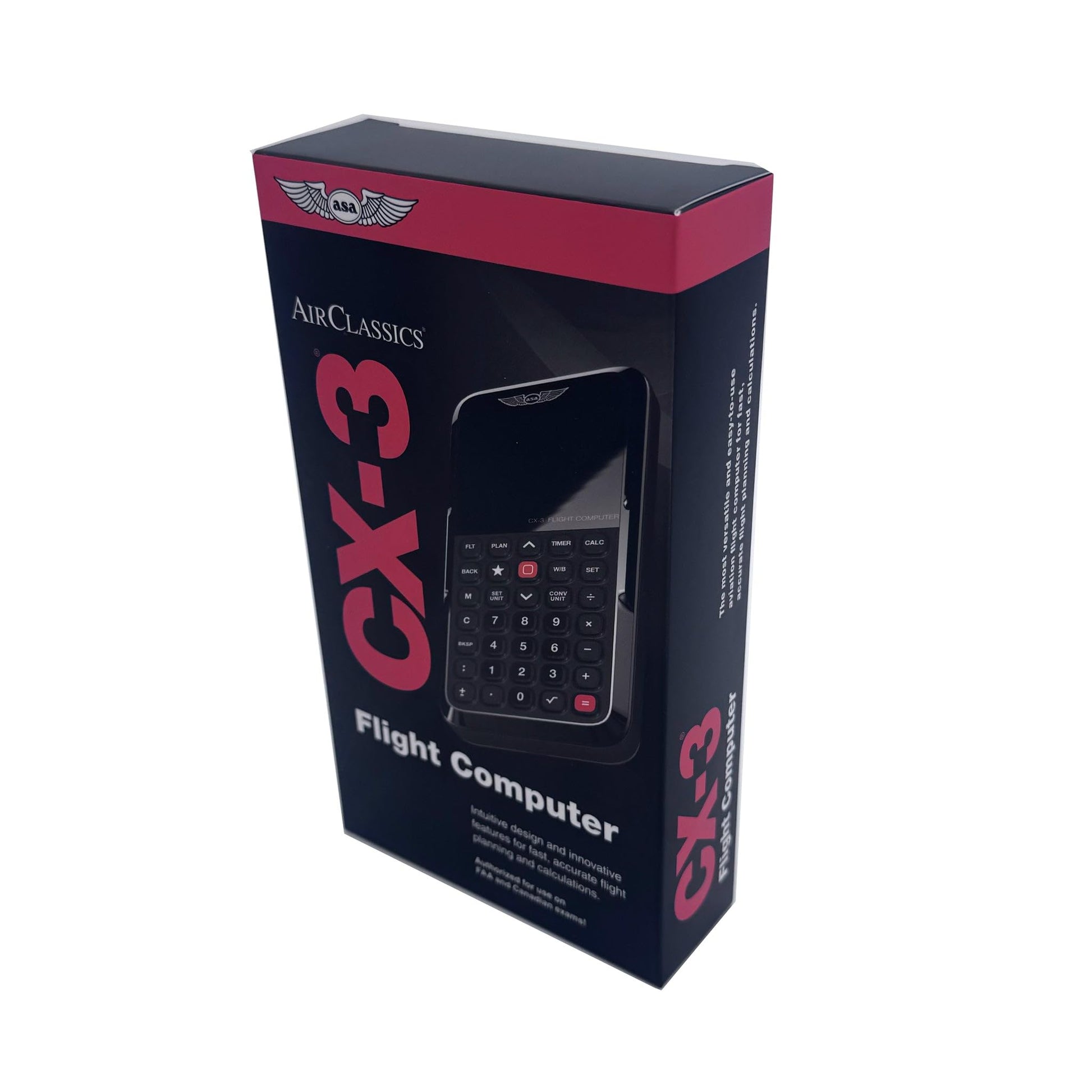 ASA CX-3 Flight Computer – Advanced Electronic E6B for Accurate Flight Planning and FAA Exam Preparation