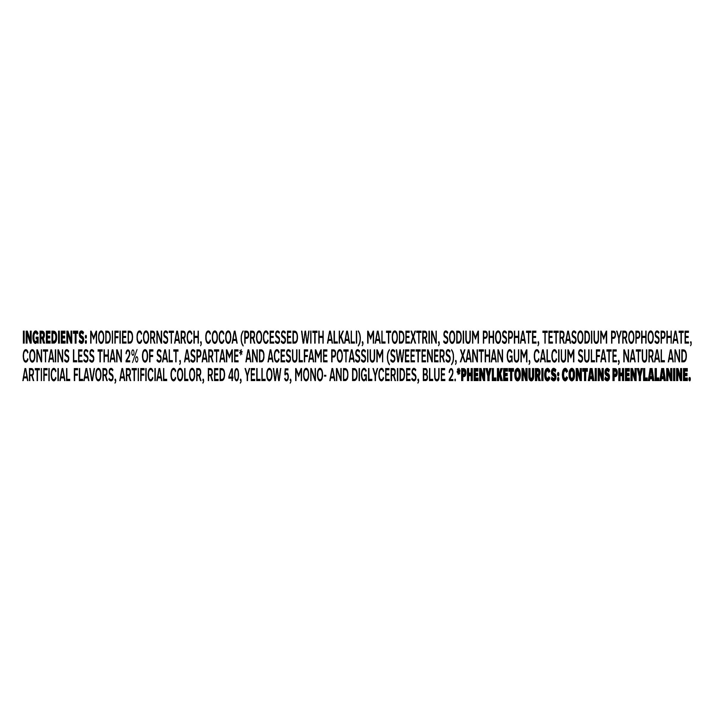 Jell-O Chocolate Fudge Zero Sugar Instant Reduced Calorie Pudding & Pie Filling Mix, 1.4 oz Box
