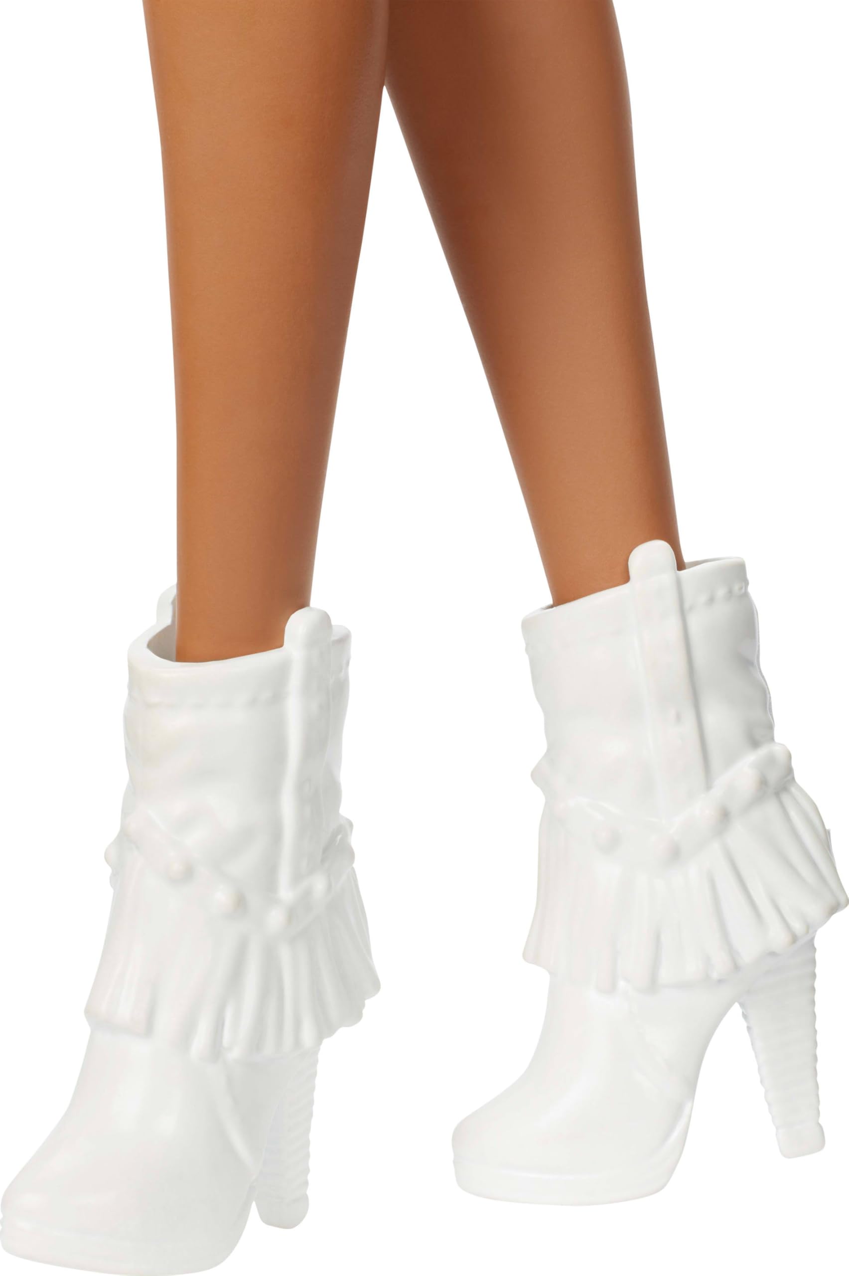 Barbie Fashionistas Doll #239 with Black Hair Wearing Sparkly Silver Fringe Dress with Western Accessories Like White Cowboy Hat and Boots