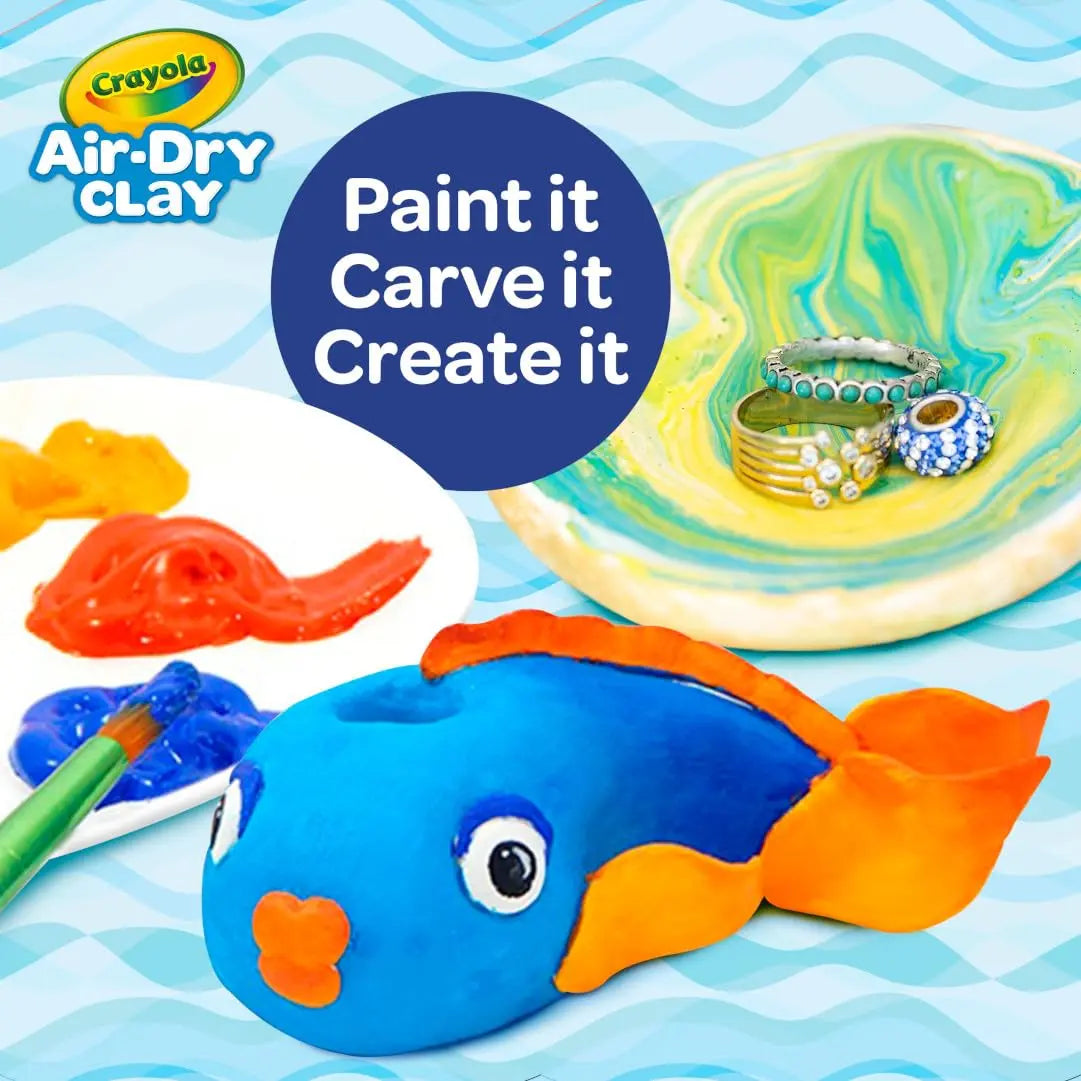 Crayola Air Dry Clay (5lbs), Teacher Supplies, Natural White Modeling Clay for Kids, Sculpting Material, Bulk Craft Supplies, School Classroom Must Haves
