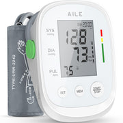 Blood Pressure Monitor, AILE Blood Pressure Machine Upper Arm Large Cuff(8.7"-16.5"), High Automatic Blood Pressure Monitors Cuff for Home Use, (BP) Manual Arm Blood Pressure Monitors, 2 * 99 Memory