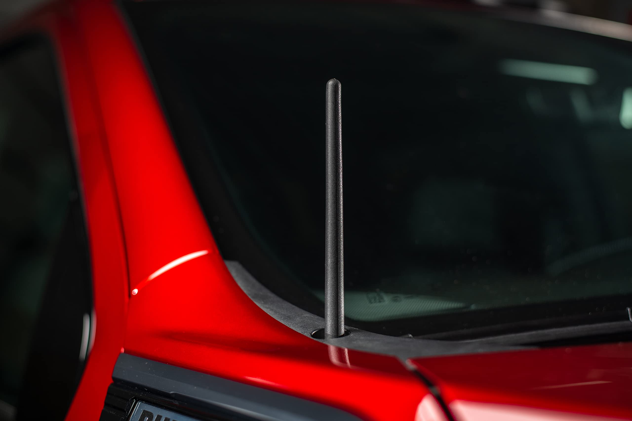 AntennaMastsRus Short Rubber Antenna for GMC Sierra 1500 (2006-2026) - German Engineered with Internal Copper Coil for Enhanced Signal Reception - Car Wash Proof & Easy Install - 6 3/4 Inch