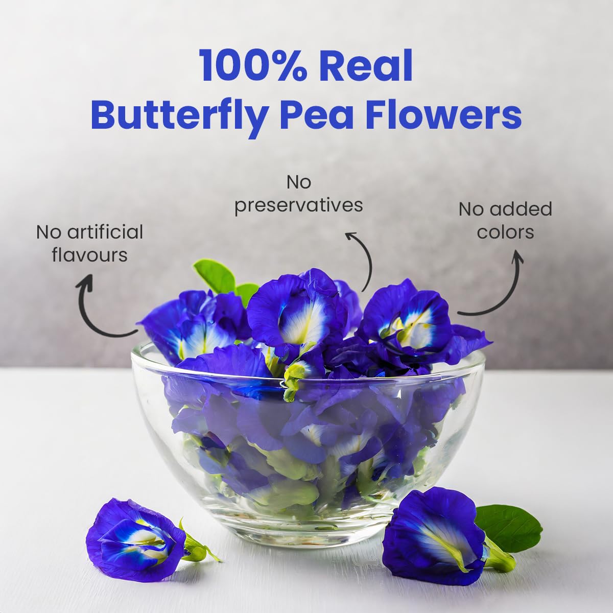 BLUE TEA - Butterfly Pea Flower Tea - 2.11 Oz (150+ Cups) | Antioxidant Rich | Chemical Free - Herbal Tea - Caffeine free - Non Bitter - No Preservatives - Non-GMO | Zipper Pack