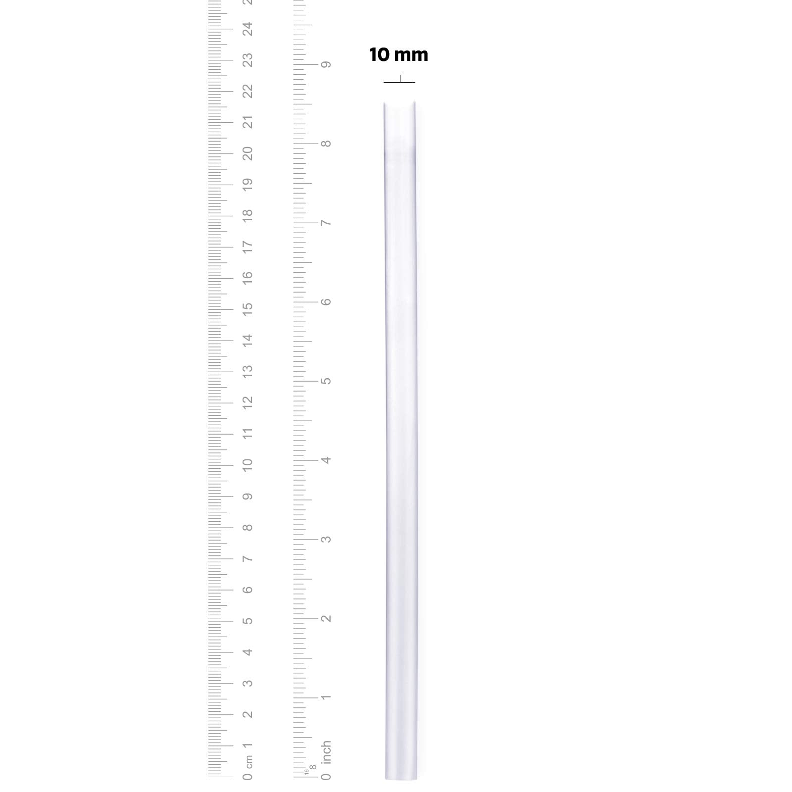 Comfy Package Jumbo Smoothie Straws - 100 Pack, Clear Plastic Boba & Milkshake Straws