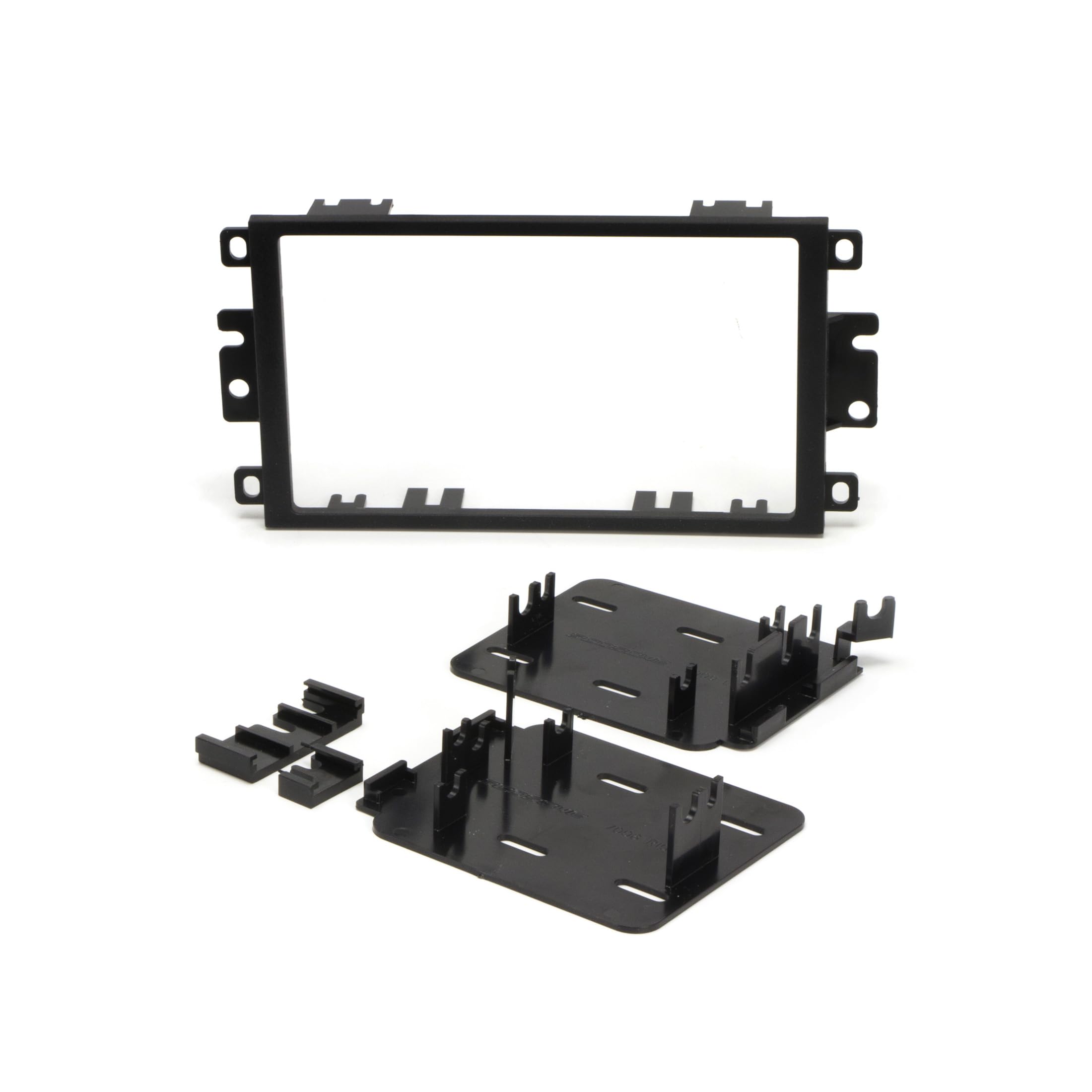 Scosche ICGM8BN Double DIN Radio Installation Dash Kit Compatible with Select 1992-2012 General Motors Vehicles - Complete Basic Aftermarket Car Stereo Install Kit - See Fit Guide Image for Vehicles
