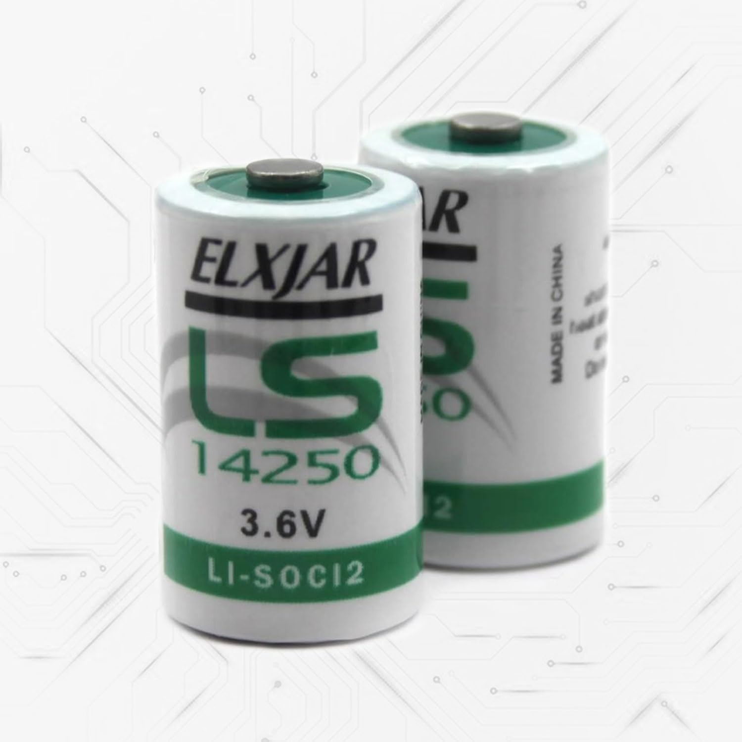 Coonyard (2-Pack) 3.6V 1200mAh LS14250 1/2AA Lithium Battery Replacement for SAFT LS14250 LS14250BA LS3 LS3BA ER14250 TL-5101 TL-5151 Utility Water Gas Electricity Meter