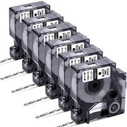FreshWorld Replace for Dymo D1 Label Tape 45013 for Dymo Label Maker Refills d1 a45013 Black on White 1/2In x 23Ft Compatible with DYMO LabelManager 160 210D 260D/P 280 360D 420P PnP 220 500TS 450DUO