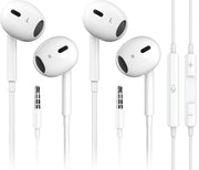 Snowhit 2 Pack Wired iPhone Earbuds/iPhone Headphones/Earphones with 3.5mm Wired [MFi Certified] with Mic, Volume Control for iPhone/iPad/iPod/Computer/MP3/4/Android Most 3.5mm Audio Devices