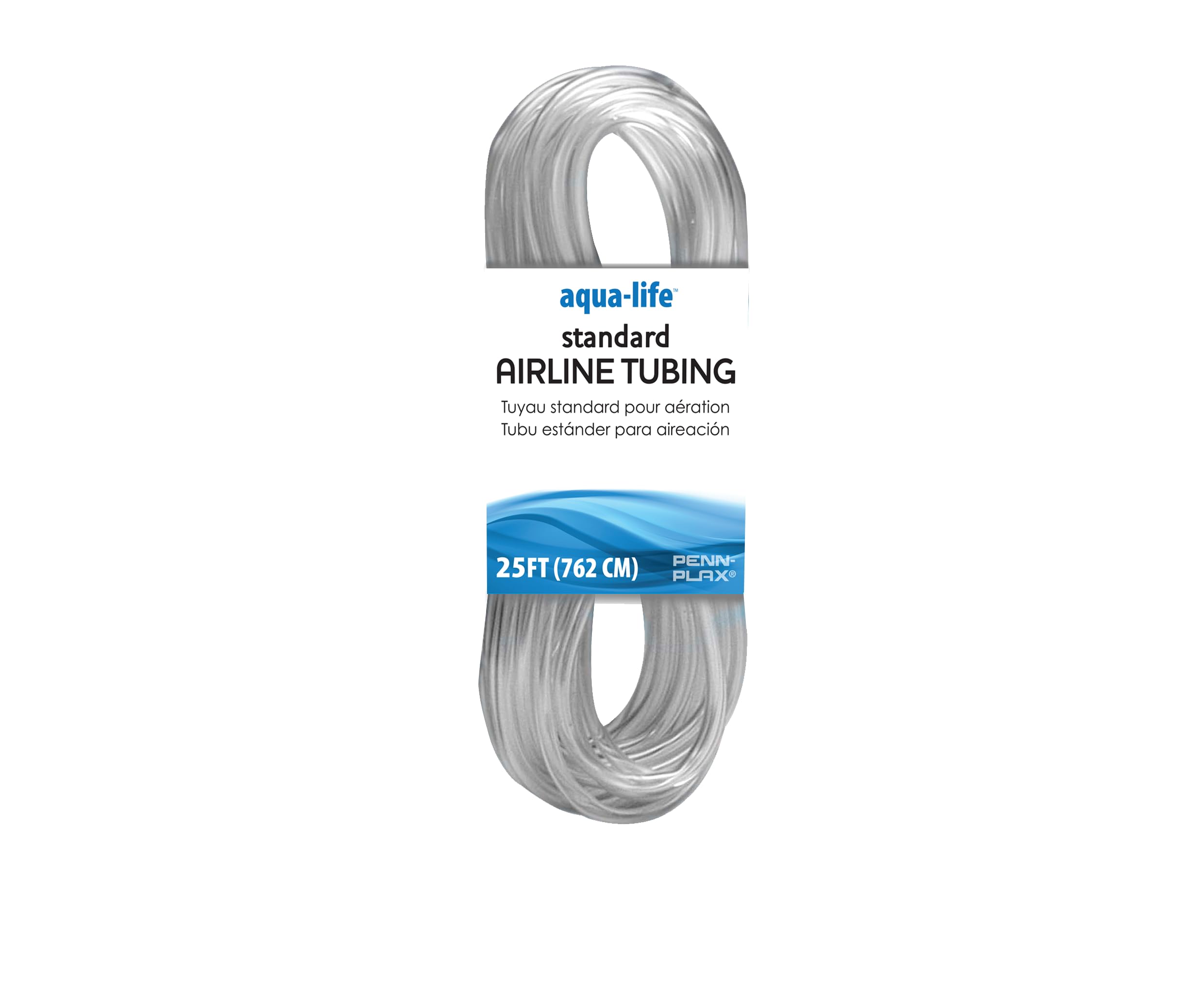 Penn-Plax Standard Airline Tubing for Aquariums - Clear and Flexible - Resists Kinking - Safe for Freshwater and Saltwater Fish Tanks - 25 Feet