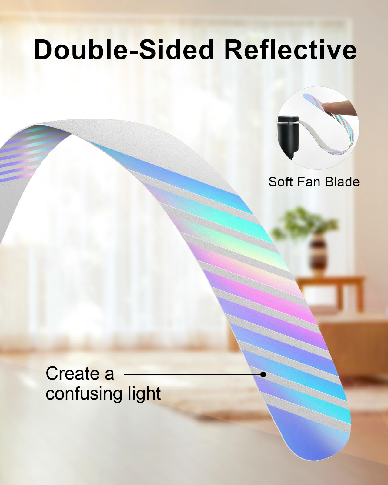 Edvision 4 Pack Food Table Fan, 2000mAh USB Powered Rechargeable Food Fan, Portable Fan with Flexible Goose-Neck and Soft Blades for BBQ, Patio, Party