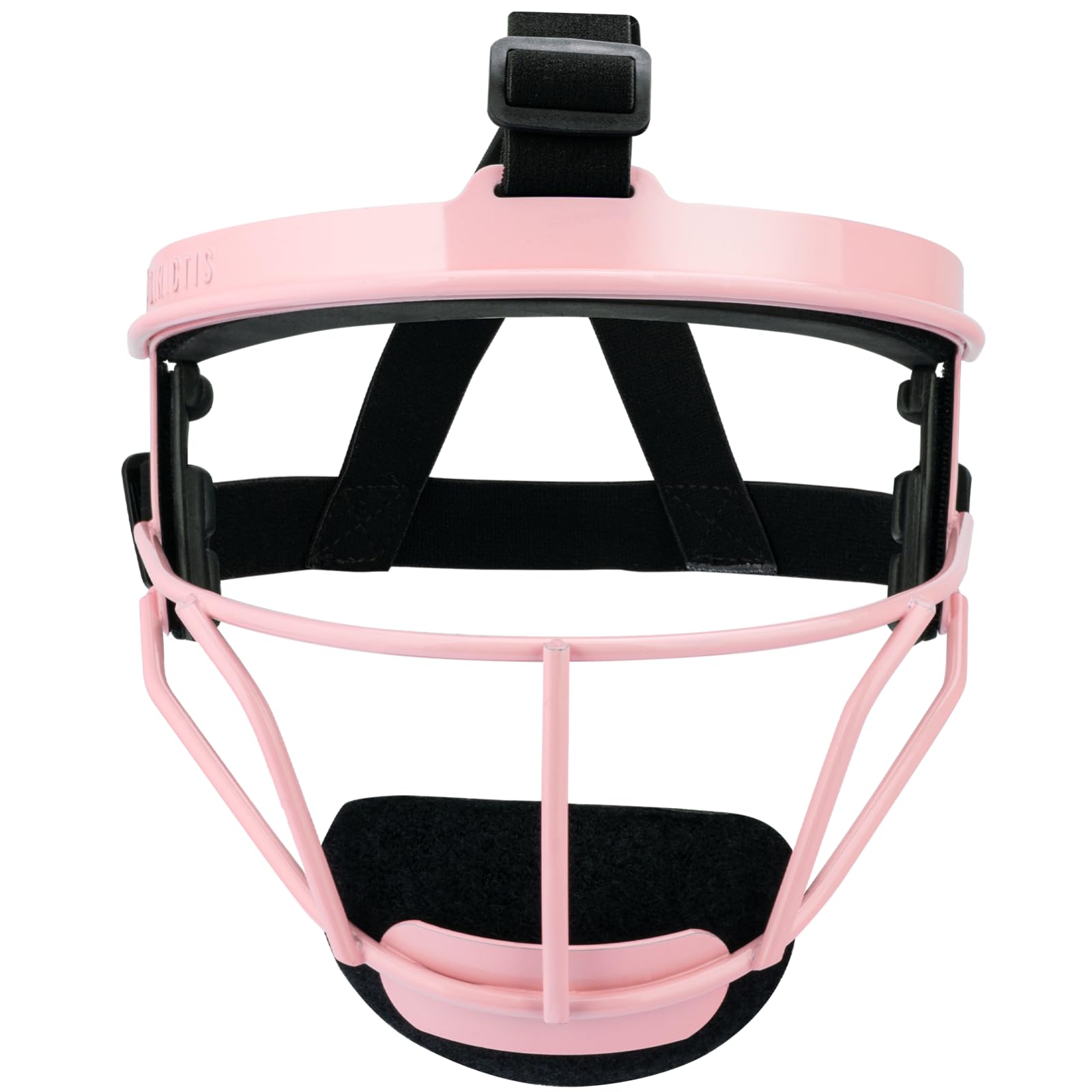 Dinictis Softball Face Mask, Lightweight, Comfortable, with Wide Field Vision, Durable and Safe Face Guards, Premium Protective Softball Fielder's Mask-Pink-Youth(M)