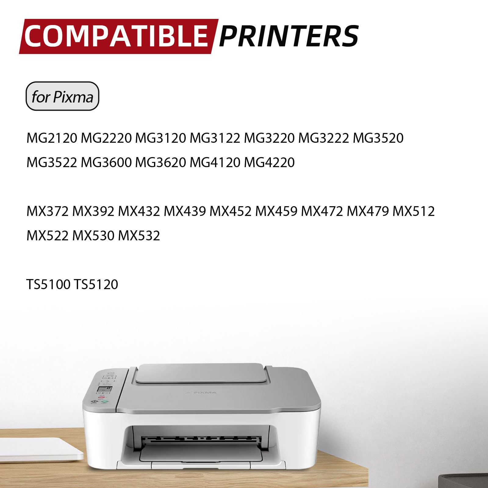 PG-240 XL/CL-241 XL Ink Cartridges Compatible for Canon 240XL 241XL Combo Pack for Canon PIXMA MG3620 MG3600 MG3520 TS5120 MG2120 MX472 MX452 MX512 MX532 Printer (1 Black,1 Color)