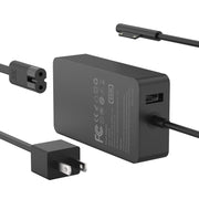 65W Charger Compatible with Microsoft Surface Pro 11, 10, 9, 8, 7+, 7, 6, 5, 4, 3, X, Power Adapter for Windows Surface Laptop 7/6/5/4/3/2/1, Go Tablet, Book 3/2/1, Support 44W, 36W, LED, 10FT