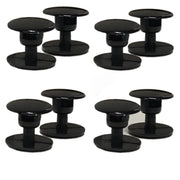 8 Sets Replacement Rivets for Beach Shoe Replacement Button Replacement Parts Compatible for Clog Beach Shoe Strap Repair (Black)