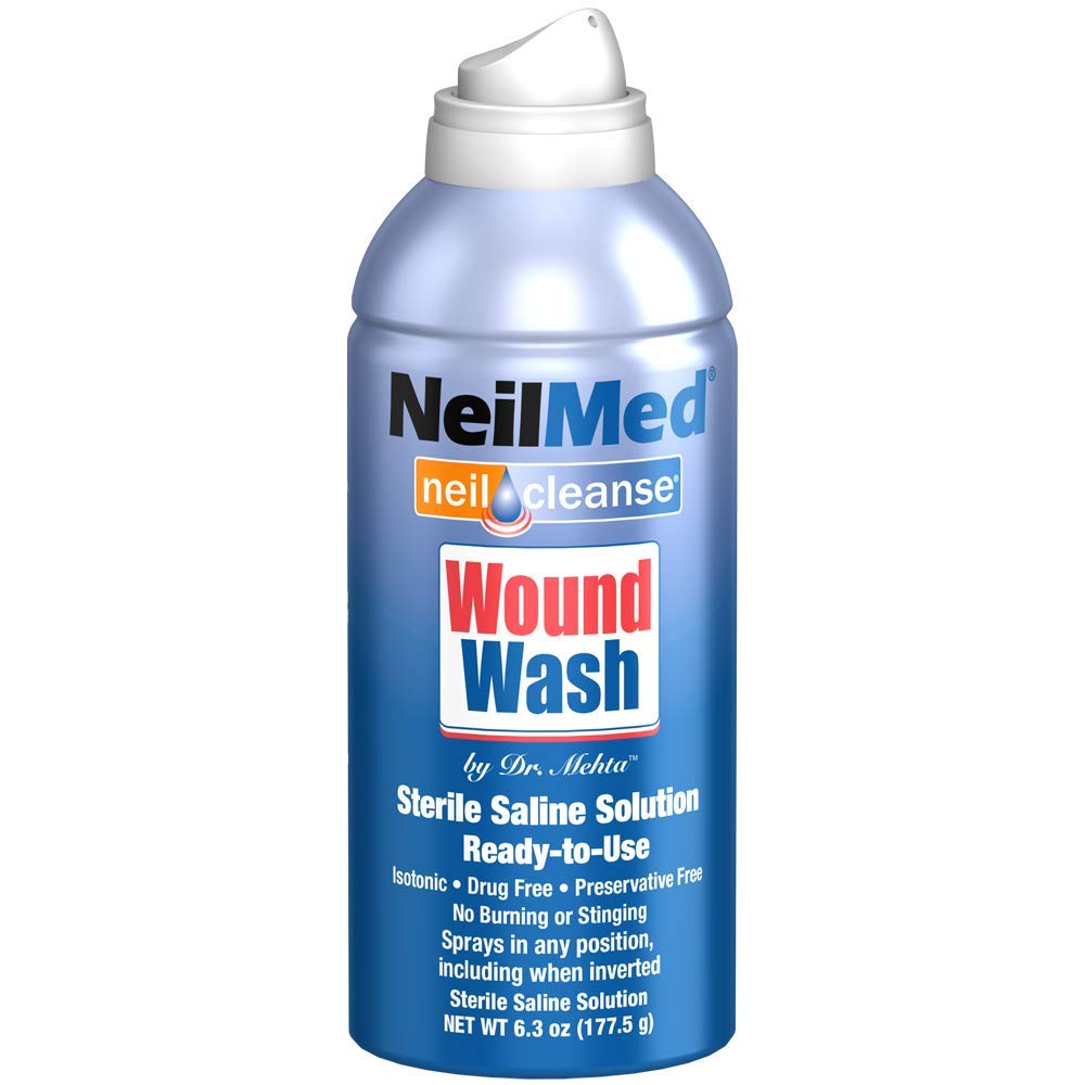 NeilMed Cleanse Sterile Saline Wound Wash, 6,3 Unzen