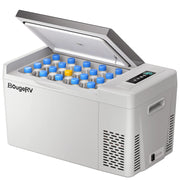 BougeRV 12 Volt Refrigerator 12V Car Fridge 23 Quart Portable Freezer Compressor Cooler 12/24V DC 110~240 Volt AC for Truck Van RV Camper SUV Travel Camping Road Trips Tailgating -8℉~50℉