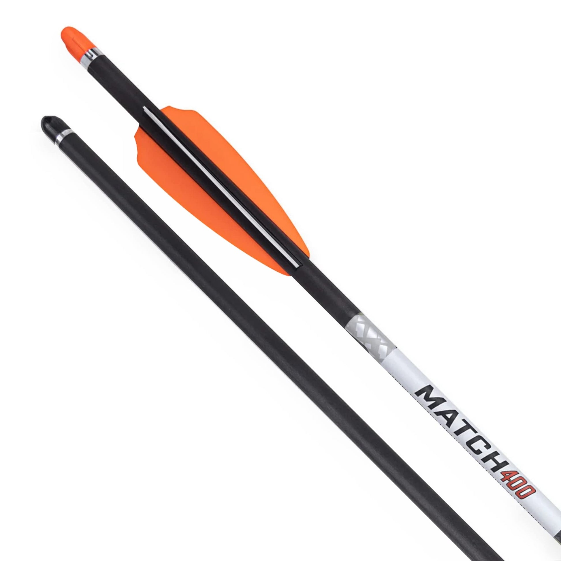 Wicked Ridge by TenPoint - Match 400 - Pack of Six - 20” Carbon Crossbow Arrows, 400-Grains - with Alpha-Nock HP