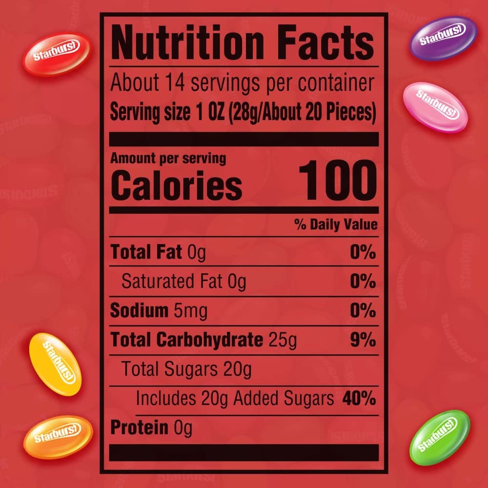STARBURST Original Jelly Beans Chewy Candy, 14 oz Bag
