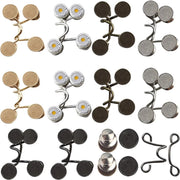 RONYOUNG 60PCS Adjustable Waist Buckle Set for Loose Pants - No Sewing Clips, Pins, Brooch Tightener for Jeans, Skirts (10 Sets)
