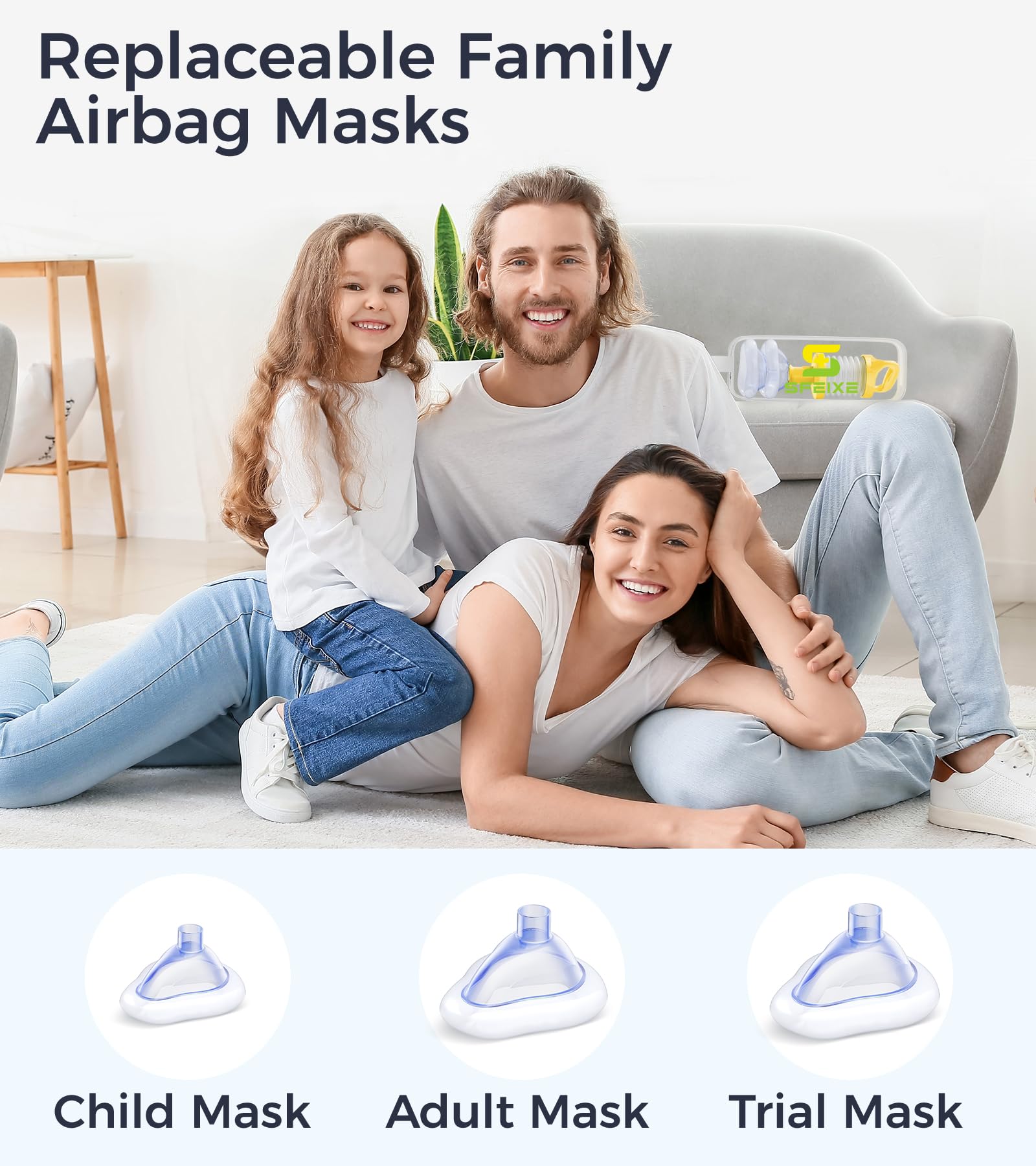 SFEIXE Portable Manual Suction Device for Upper Airway Clearance | Aspiration Device for Adults and Children