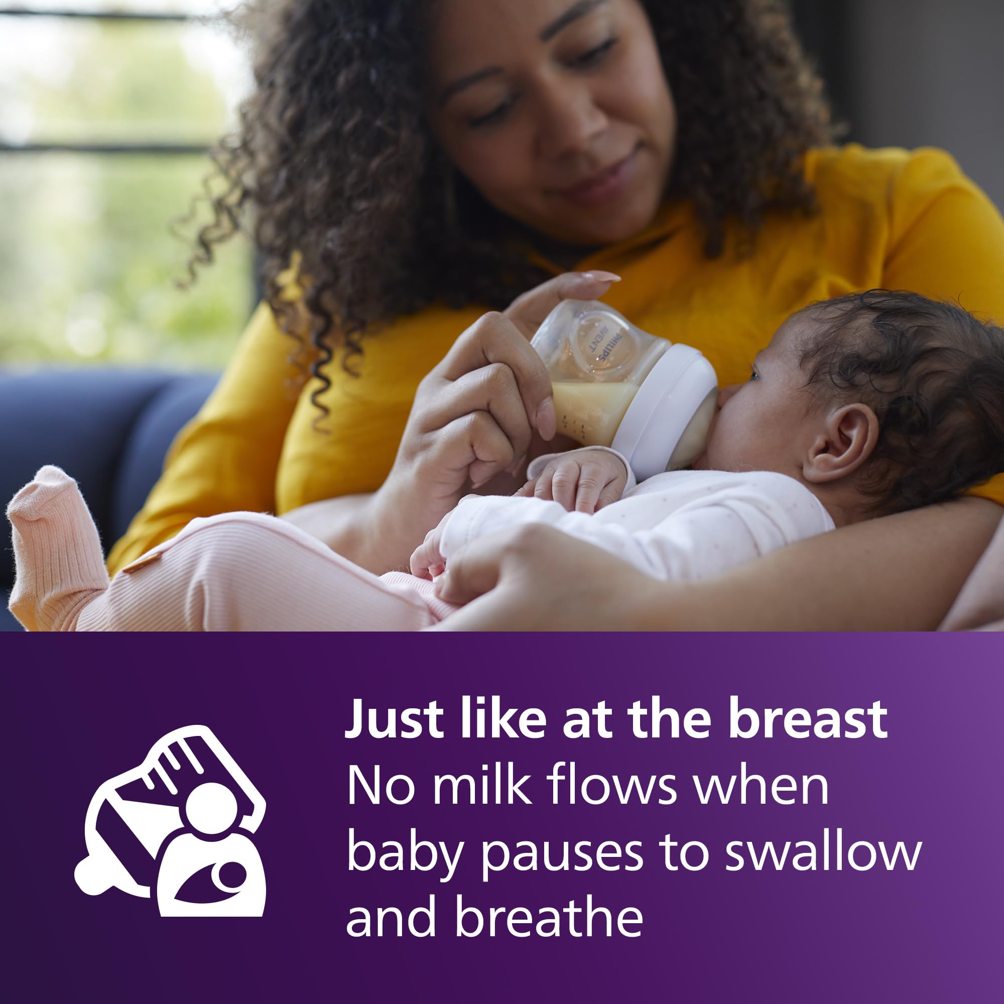 Philips Avent Natural Response Nipples, Extra Fast Flow (Flow 5), 4-Pack, SCY965/44