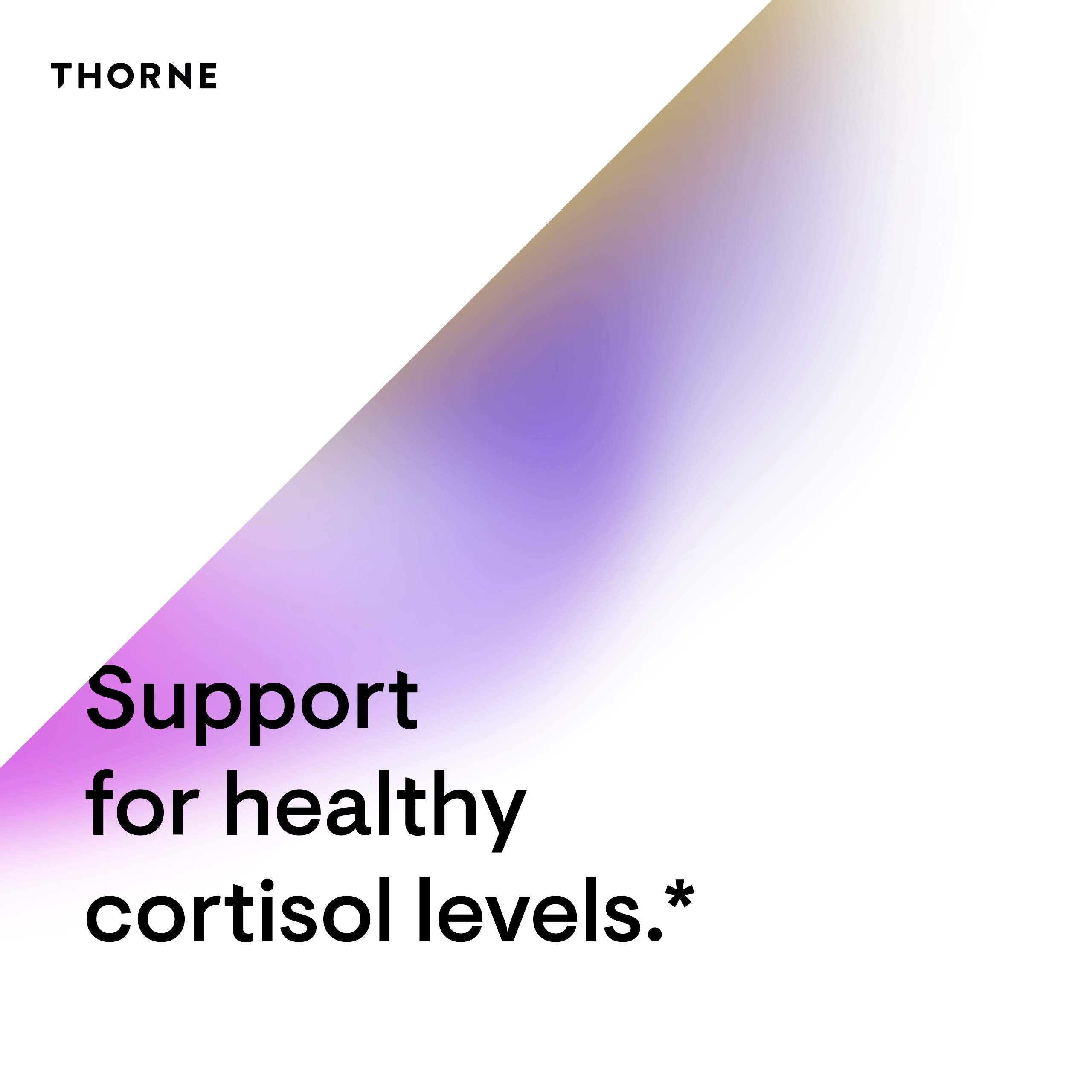 THORNE - Adrenal Cortex - Supplement for Cortisol Management - Support Healthy Adrenal Gland Function, Immune System, Stress Management, Fatigue & Metabolism* - 60 Capsules