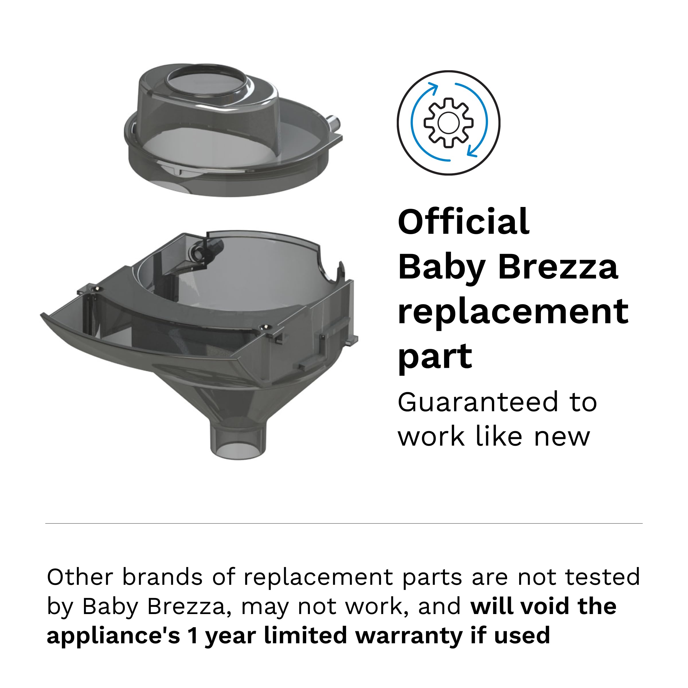 Baby Brezza Formula Pro Advanced Replacement Funnel & Cover