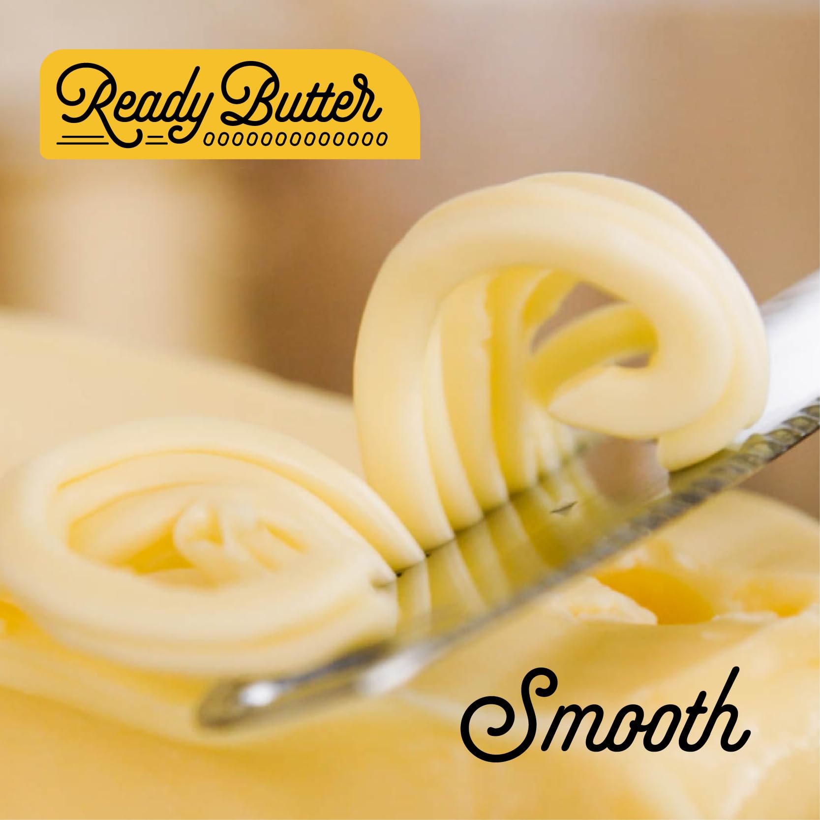 Houseify READY BUTTER 3-in-1 Butter Knife - Stainless Steel Serrated Knife With Holes in Blade - Cold Butter Spreader, Curler & Micro Grater - Dishwasher Safe