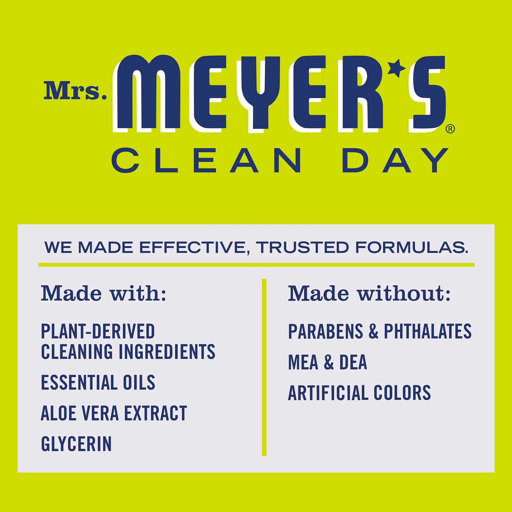 MRS. MEYER'S CLEAN DAY Liquid Dish Soap Refill, Biodegradable Formula, Lemon Verbena (48 Fl Oz (Pack of 1))