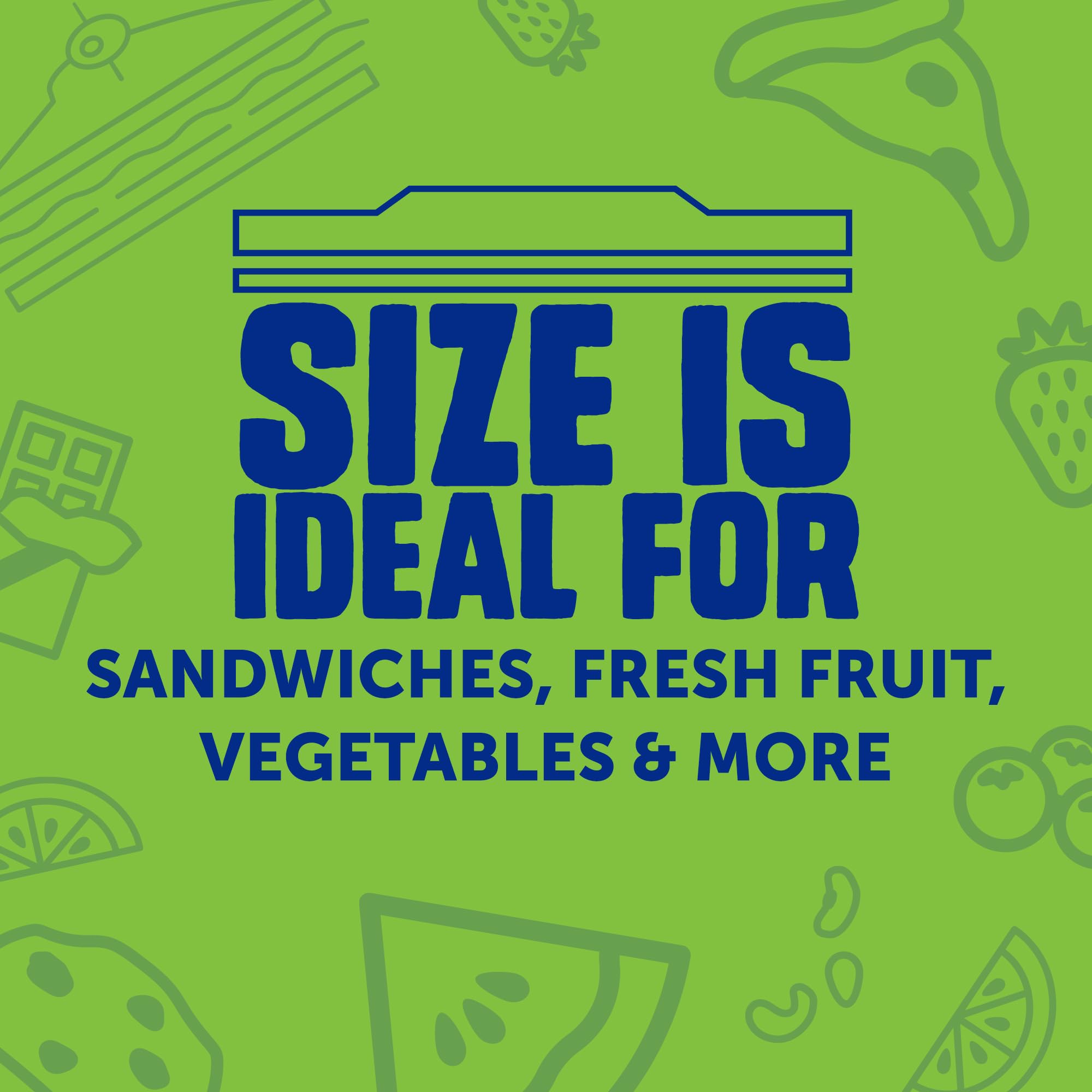 Ziploc Sandwich and Snack Bags with EasyGuide Texture, Plastic Storage Bags with Grip 'n Seal Technology, 105 Bags Total