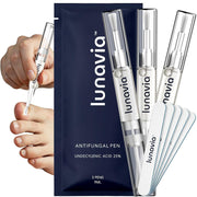 Lunavia Antifungal Pen – Cures Most Athlete’s Foot, Jock Itch, and Ringworm - 25% Undecylenic Acid with added Tea Tree, Jojoba, Clove Bud Oils & Aloe - 3-Pack Twist Pen (9ML Volume)