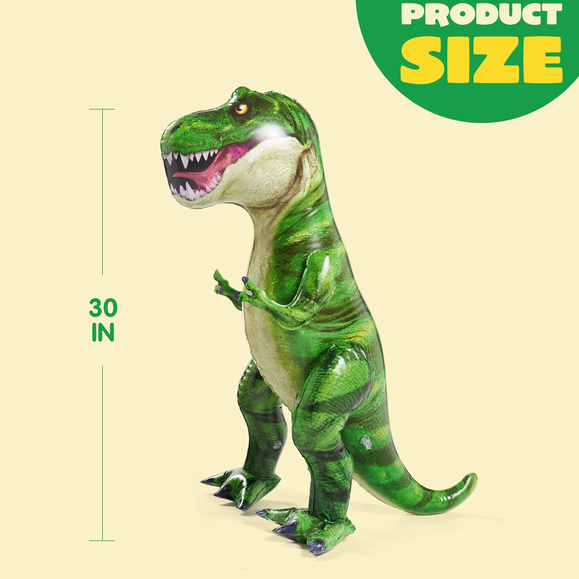 JOYIN 30” T-Rex Dinosaur Inflatable, Tyrannosaurus Rex Inflatable Dinosaur Toy for Party Decorations, Birthday Party Gift for Kids and Adults