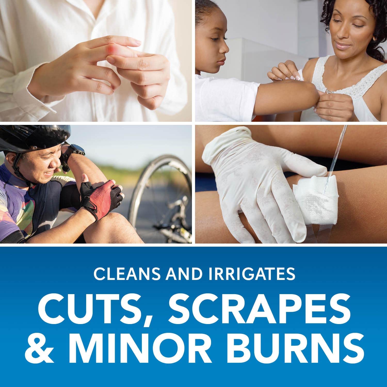MediCleanse First Aid Sterile Saline Wound Wash, Promotes Healing, No Stinging or Burning, 7.4 oz Spray Can - Made in USA