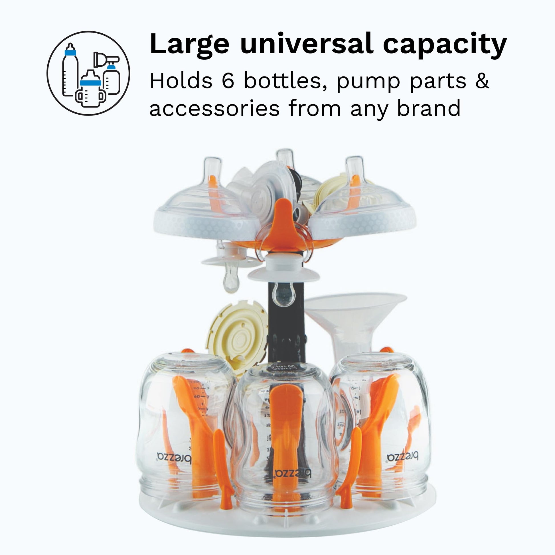 Baby Brezza Baby Bottle Sterilizer and Dryer Machine – Electric Steam Sterilization - Universal Fit - Pacifiers, Glass, Plastic, and Newborn Feeding Bottles