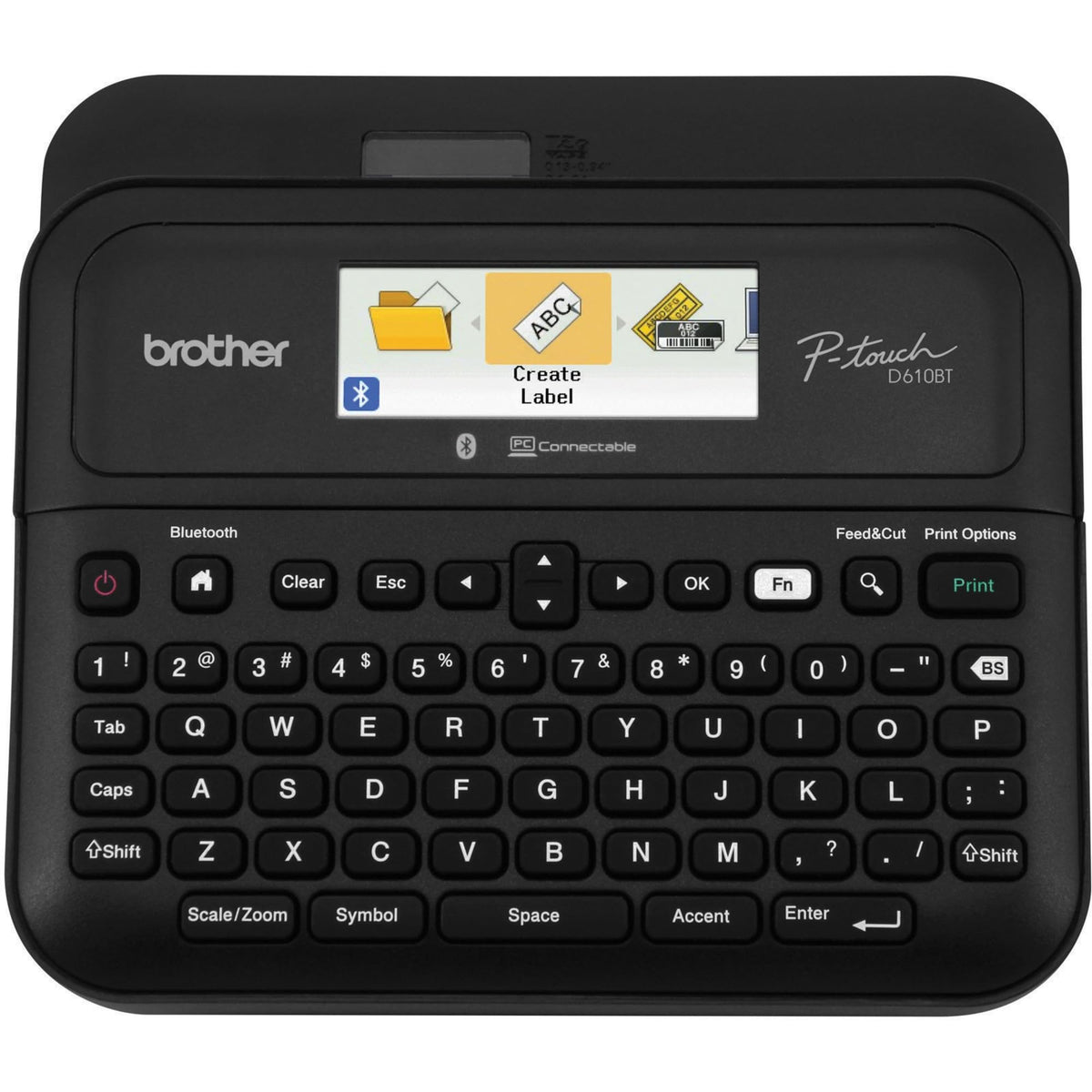 Brother P-touch PT- D610BT Professioneller Etikettendrucker für Unternehmen | Verbinden und Gestalten über Bluetooth auf TZe-Etikettenbändern bis ca. 24 mm