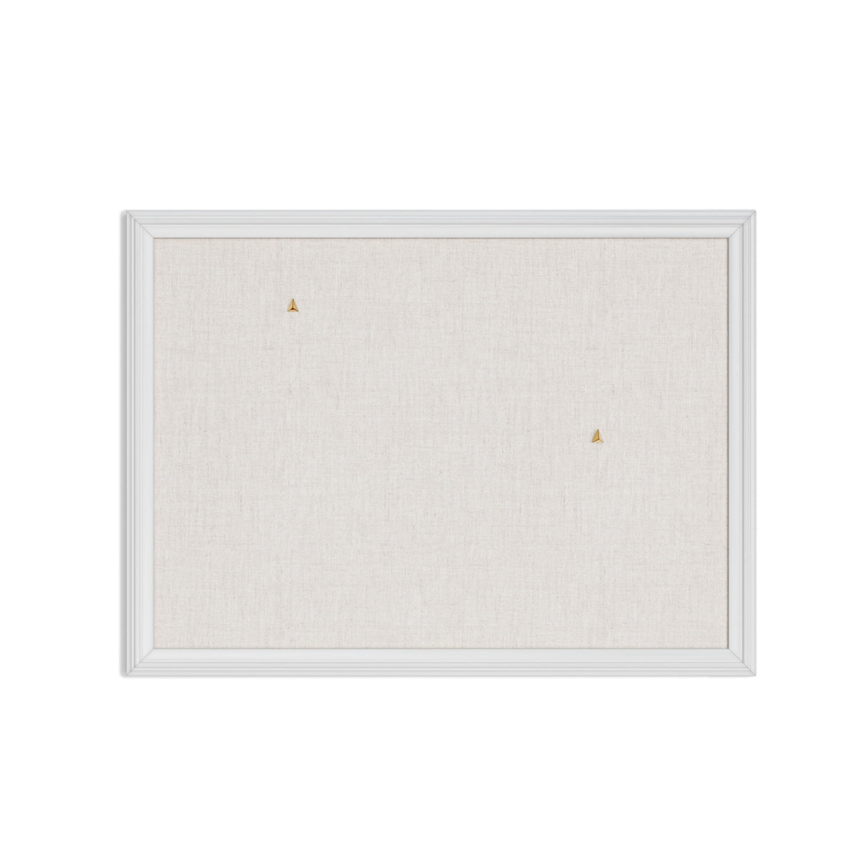 لوحة إعلانات U Brands Farmhouse Linen، 23 بوصة × 17 بوصة، إطار خشبي أبيض، سطح تثبيت صناعي عالي الجودة