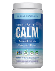 Natural Vitality Calm, Magnesium Supplement, Anti-Stress Drink Mix Powder, Gluten Free, Vegan, & Non-GMO, Original Unflavored, 16 oz