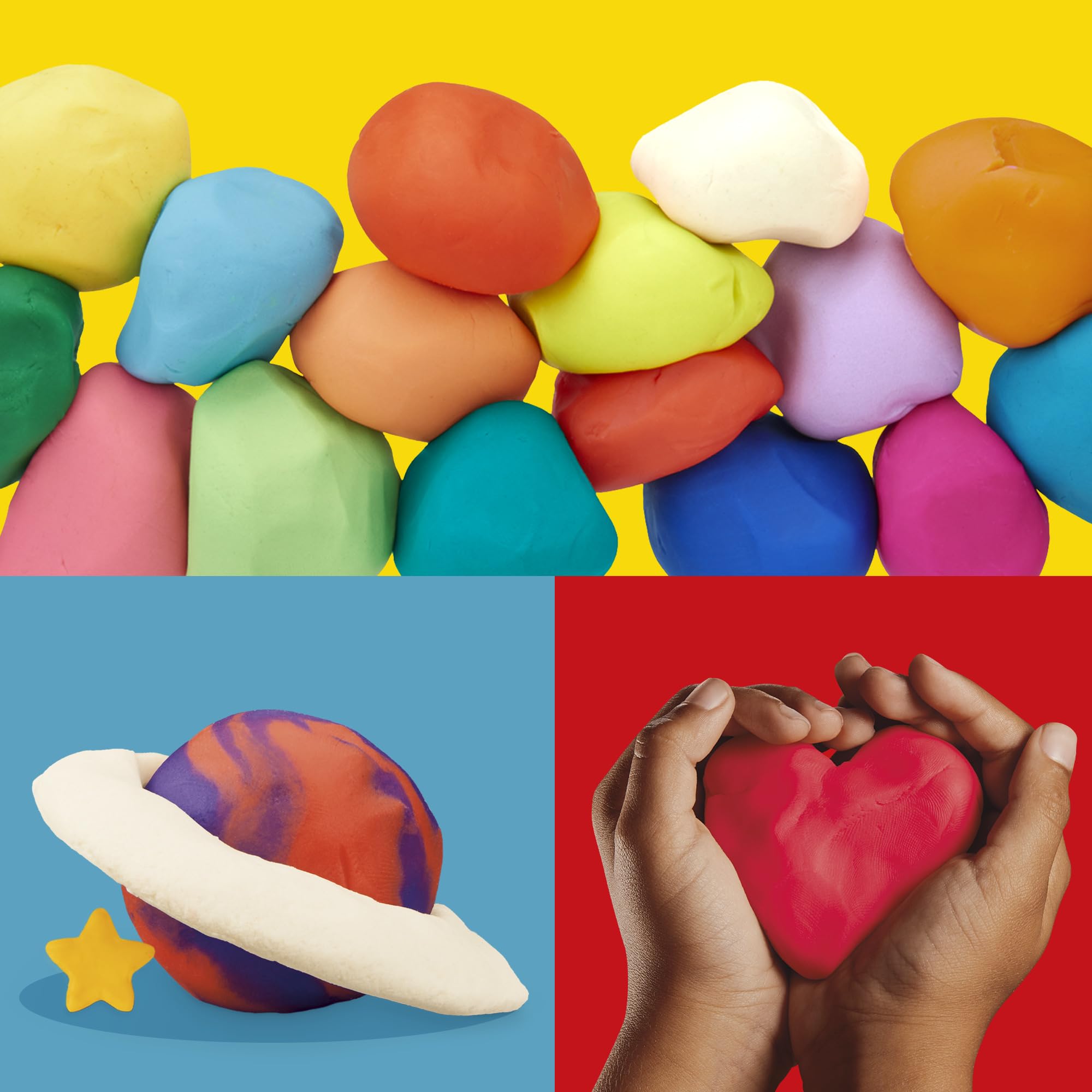 Play-Doh Jewel Colors Bulk 12-Pack of 4-Ounce Cans, Party Favors, Back to School Gifts, Prizes, & Party Favors, Kids Arts & Crafts, Preschool Toys, Ages 2+ ( Exclusive)