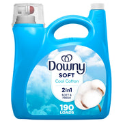Downy Fabric Softener Liquid, Cool Cotton Scent, 140 fl oz, 190 Loads, Downy Fabric Softener, Liquid Fabric Softener
