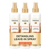Pantene Conditioning Detangler Spray, Pro-V Repair & Protect, Nutrient Boost for Damaged Hair, Antioxidant Enriched, Leave-In Conditioner, Smooth & Shine, Sulfate-Free, 8.5 Fl Oz, 3 Pack