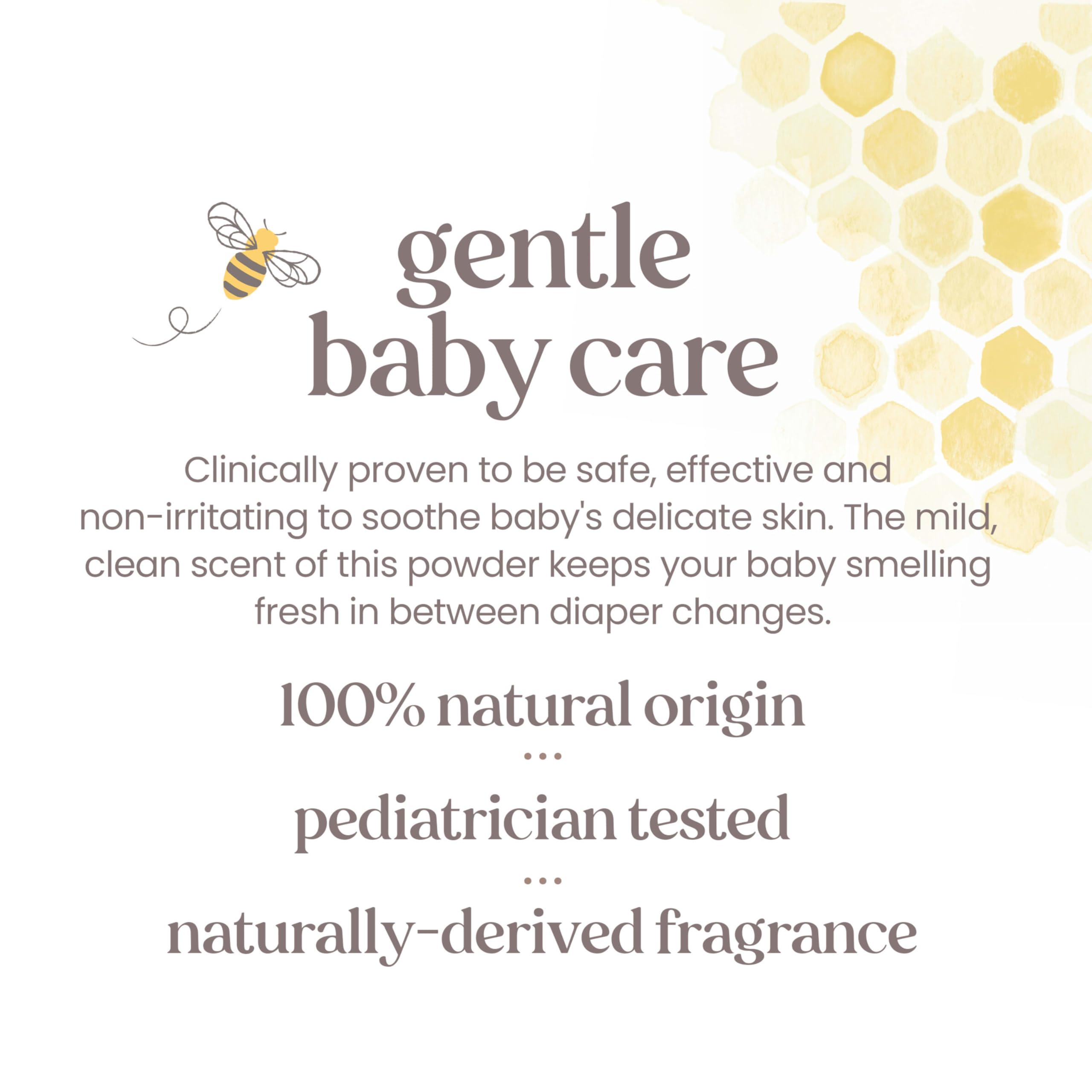 Burt's Bees Baby Dusting Powder, Talc Free and Hypoallergenic for Safe and Gentle Comfort, 100% Natural Origin, Pediatrician Tested, 7.5 Oz