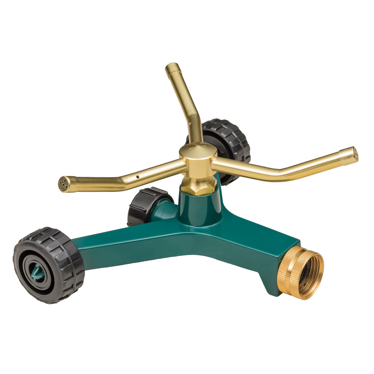 Orbit 58257N Rasen- und Garten-3-Arm-Metallregner mit Radfuß