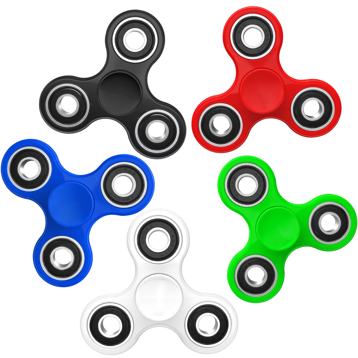 SCIONE Fidget Spinners Spielzeug 5er-Pack, Sensorisches Hand-Fidget-Pack Großpackung, Angstlösung Spielzeug Stressabbau, Partygeschenke für Kinder Erwachsene, Mitgebsel, Fidget Stress Spielzeug für Studenten zur Angstlösung