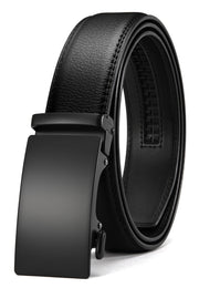 CHAOREN Mens Belt - Mens Ratchet Belt Leather 1 3/8" for Dress Pant - Micro Adjustable Belt Fit Everywhere