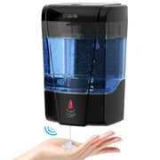 SVAVO Automatic Soap Dispenser Hand Soap Dispenser Wall Mount 600m/21 fl.oz, Touchless Electric Sensor Pump Battery Operated for Offices Home Kitchen Bathroom Hotel Restaurant Commercial